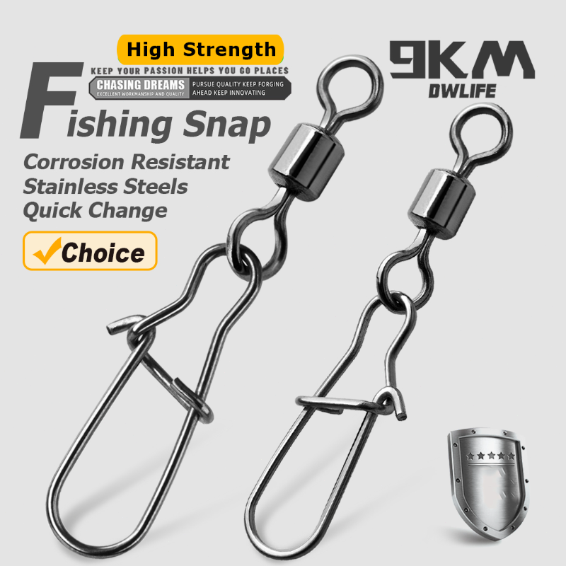 Duo-lock Snap giratorios 50 ~ - Fishing Hook Circle reseña y precio