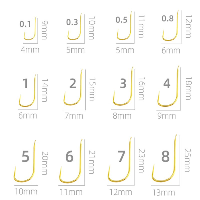 100 piezas Shinkanto sin púas - Fishing Hook Size reseña y precio