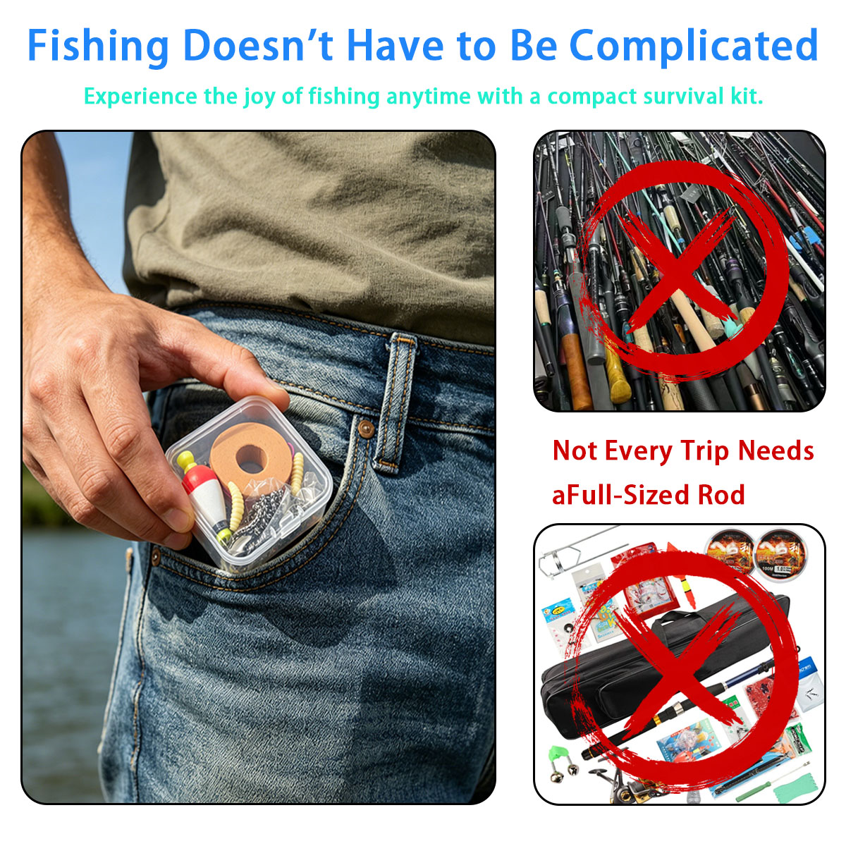 Juego de equipo de pesca de em - Fishing Hook Circle reseña y precio
