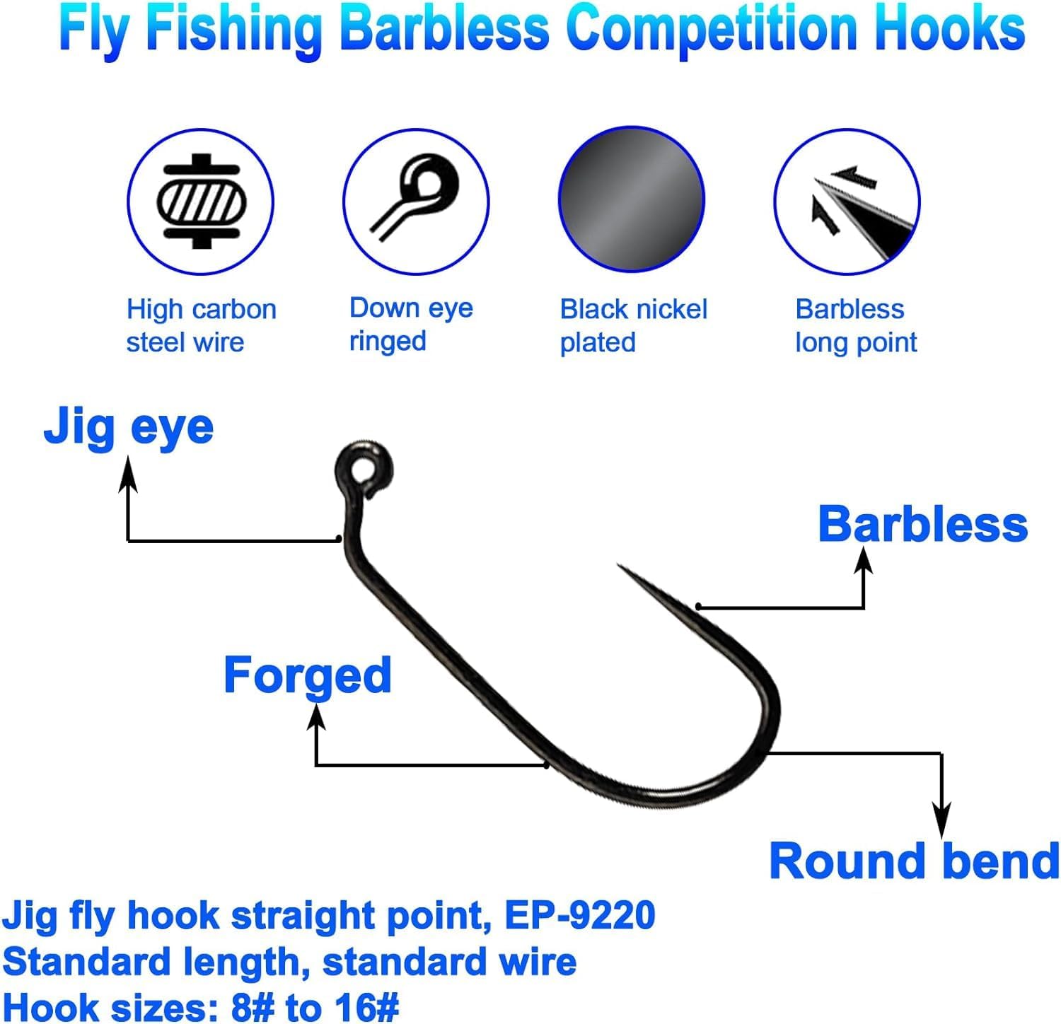 Aventik Eupheng 100PCS Anzuelo - Fishing Hook Barbless reseña y precio