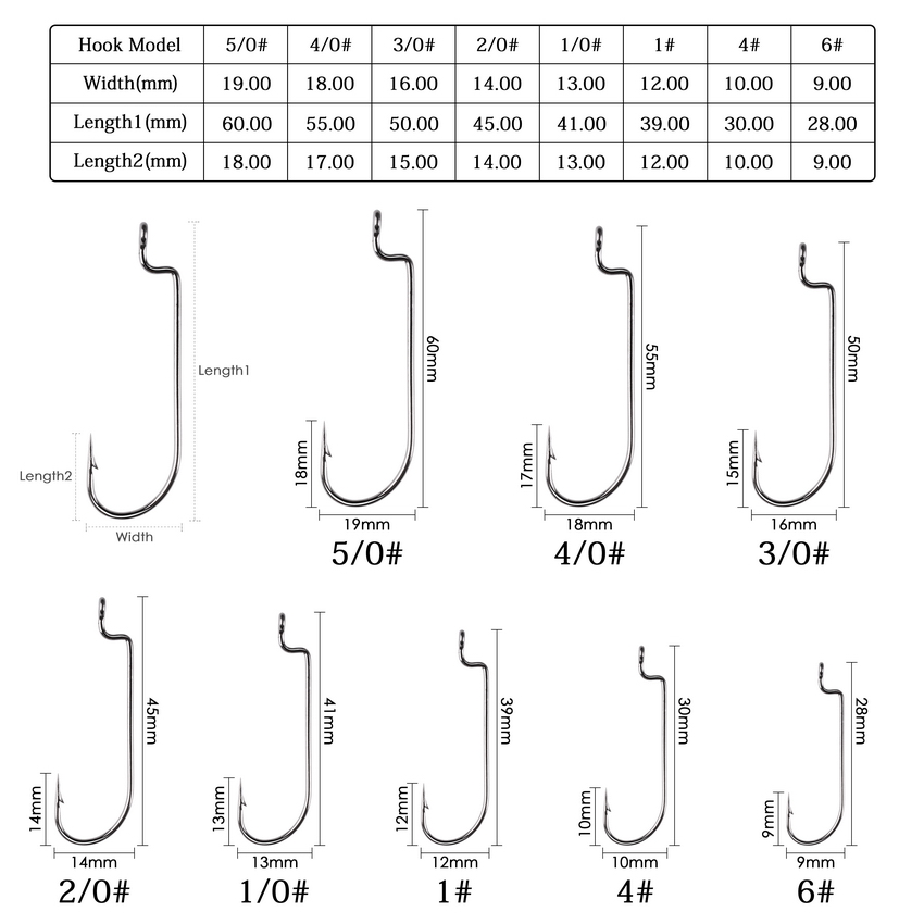 Anzuelos de pesca de acero con - Fishing Hook Offset reseña y precio