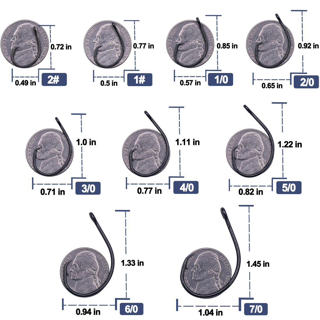 9KM 25-50 piezas de anzuelos c - Fishing Hook Circle reseña y precio