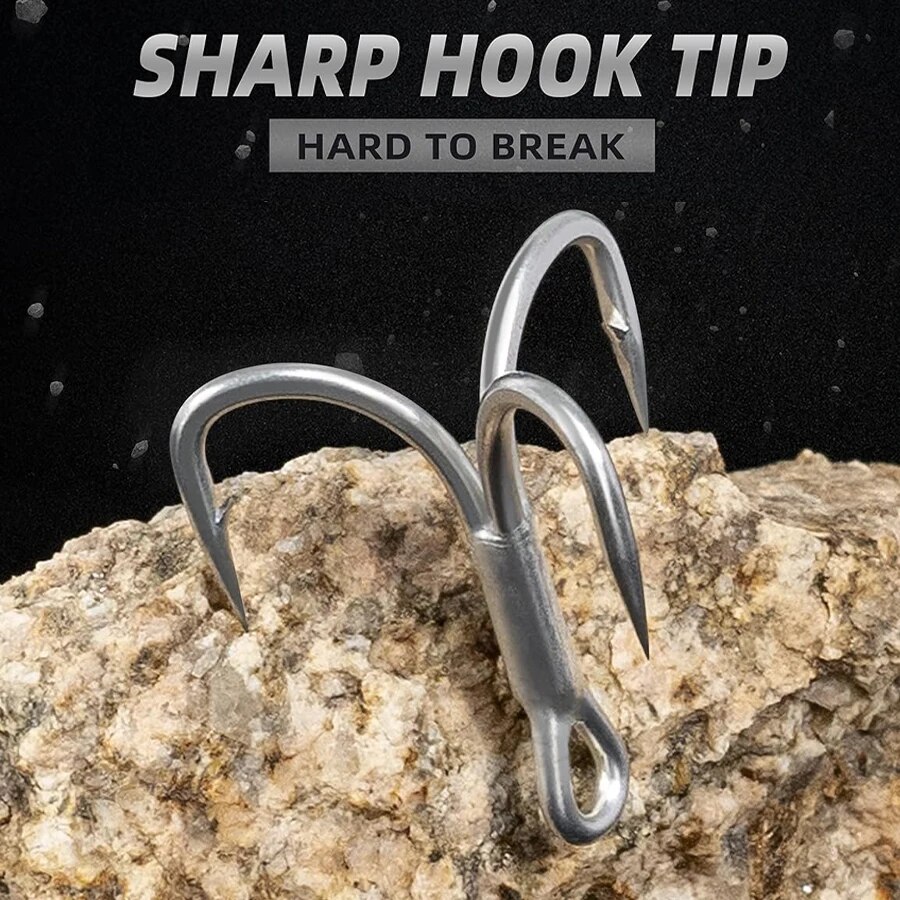 Anzuelos triples de pesca de a - Fishing Hook Offset reseña y precio