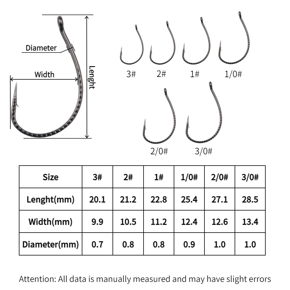 50 Uds anzuelos locos de acero - Fishing Hook Assortment reseña y precio
