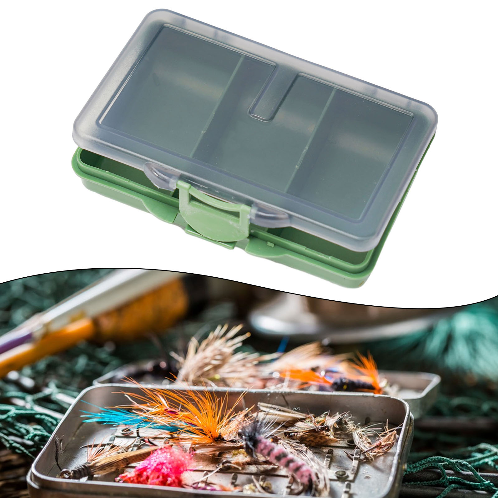 Caja de almacenamiento de apar - Fishing Hook Box reseña y precio