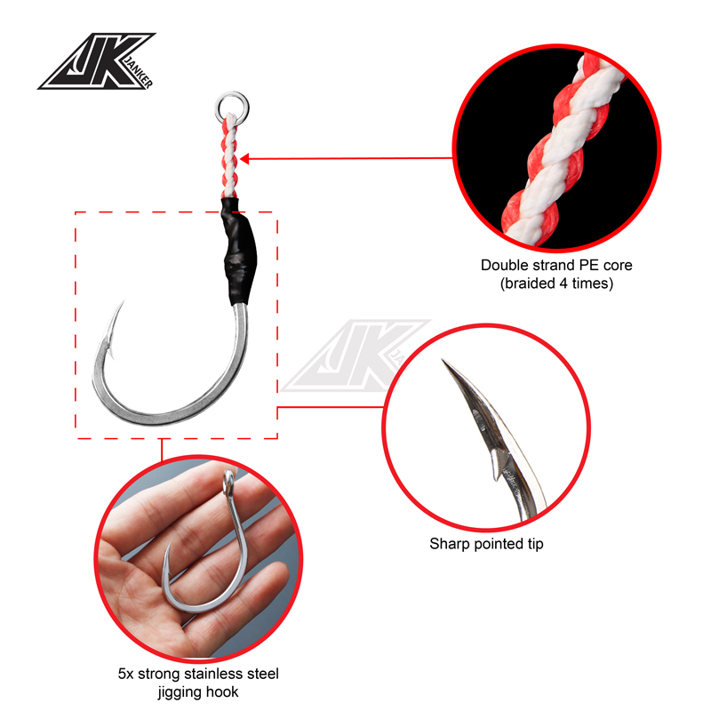 JK HVS Heavy Power Assist 7/0  - Fishing Hook Size reseña y precio