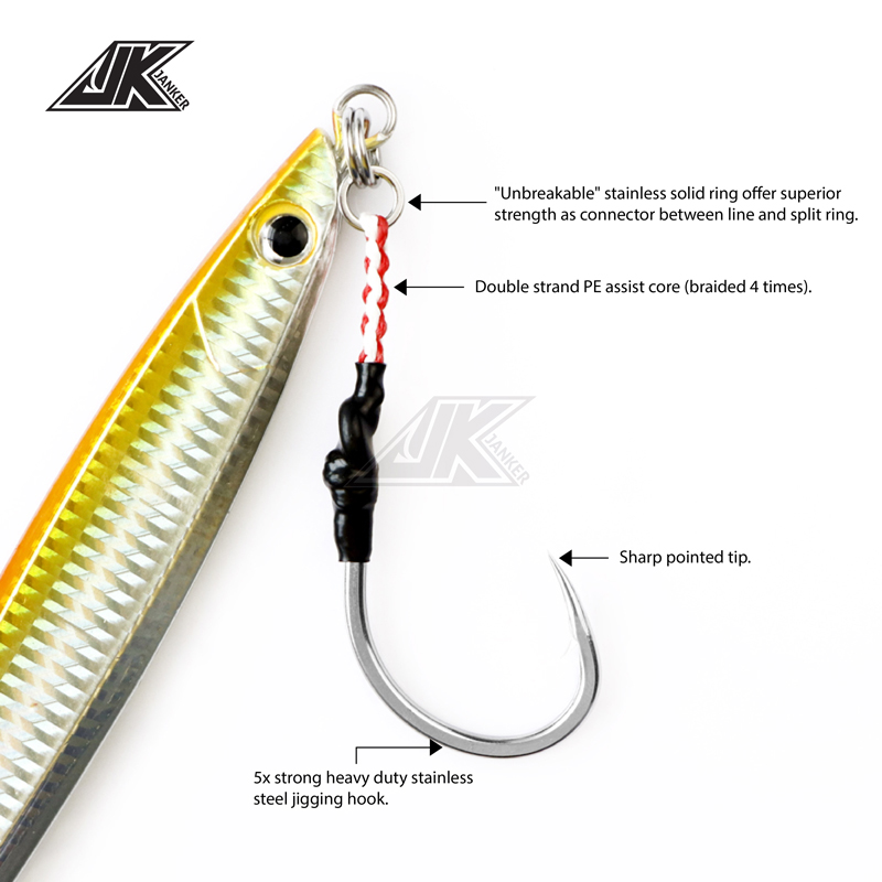 JK HVS Heavy Power Assist 7/0  - Fishing Hook Size reseña y precio