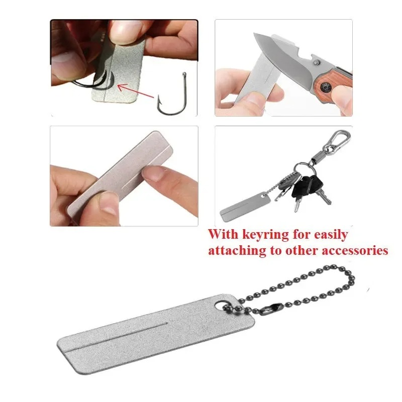 Mini piedra de afilar de diama - Fishing Hook Sharpener reseña y precio