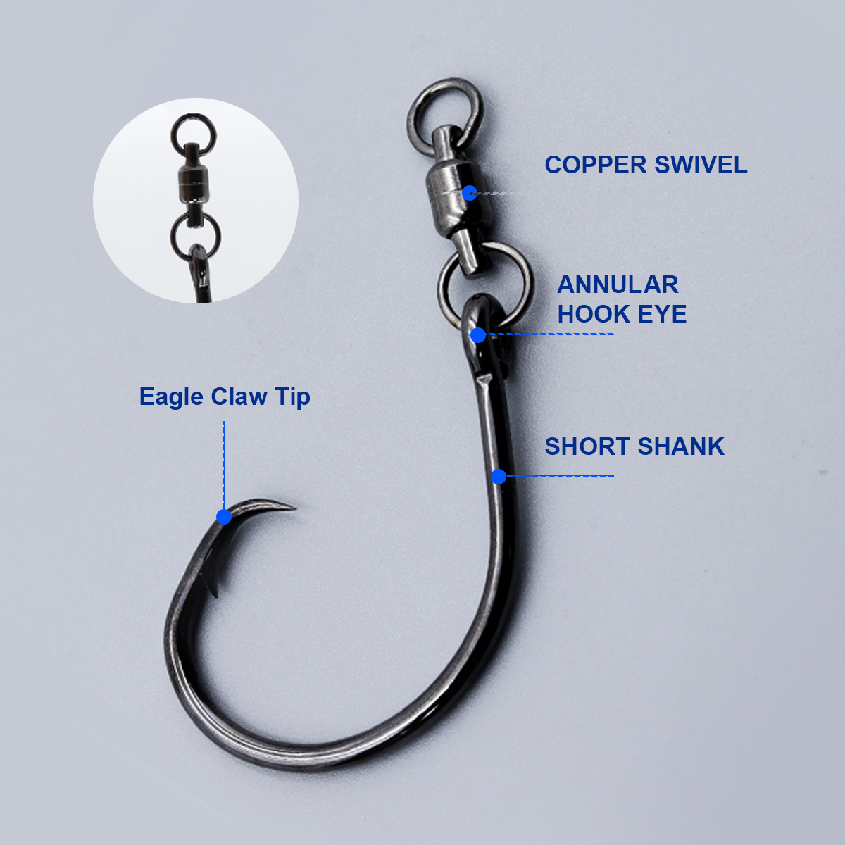 ZYZHE 3/6/9 piezas Anzuelos Ci - Fishing Hook Offset reseña y precio