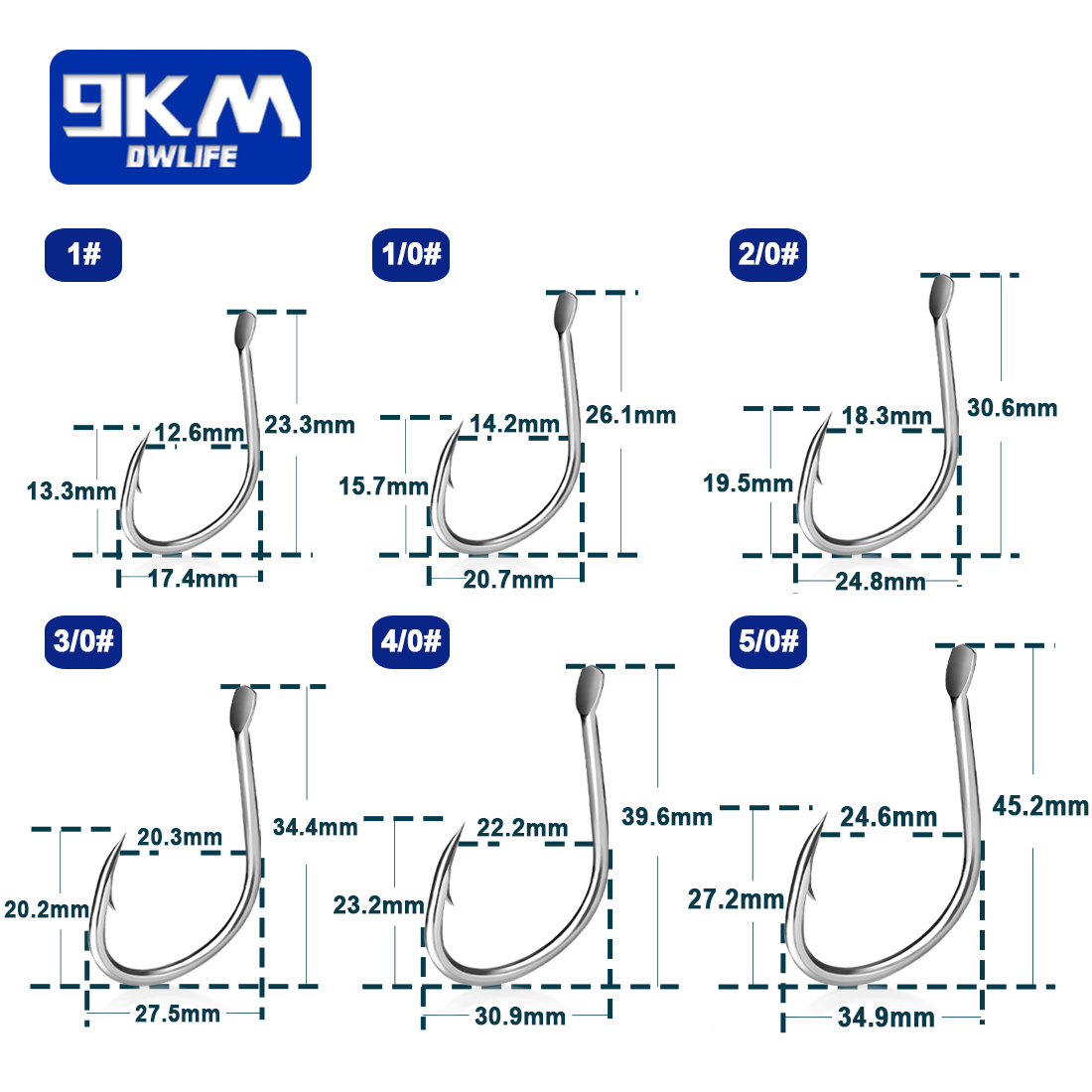 Anzuelos de cebo vivo de 9KM,  - Fishing Hook Circle reseña y precio