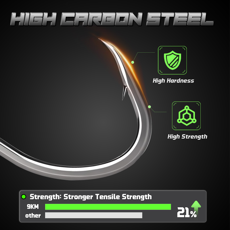 Anzuelos de cebo vivo de 9KM,  - Fishing Hook Circle reseña y precio